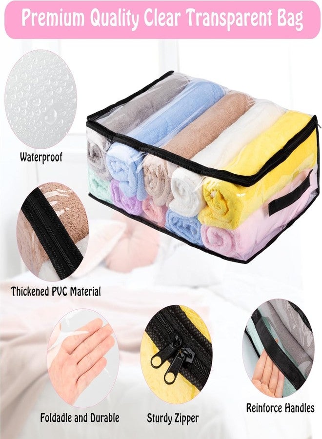 Blendmix Transparent Plastic Clothes Storage Bag Pack of 2|Saree Organiser for Wardrobe|Saree covers for storage|Clothes Organiser for Wardrobe|Saree Covers with Zip for Storage|Saree Bags Storage large - Image 3